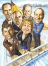 Clockwise from top left: Multifamily executives Scot Sellers, David Fitch, Eric Bolton, Ron Terwilliger, Christy Curry Freeland, and David Neithercut.