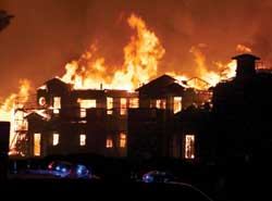 While it may seem counterintuitive, fires at non-high-rise buildings account for 98 percent of direct property damage and between 90 and 96 percent of apartment fires, according to the National Fire Protection Association.