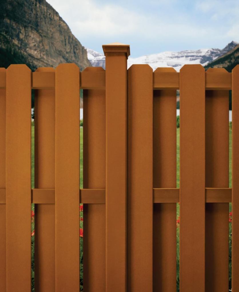 Pretty Picket: Trex has reinvented one of the icons of the “American Dream” with its new Trex Surroundings collection,

a traditional picket fence style that can be installed either in a straight picket or shadow-box picket design. Like all Trex products, Surroundings is constructed of composite materials, making posts and pickets resistant to rot. The collection requires little maintenance and no painting or staining. For more information, call Trex at 800-289-8739 or visit www.trex.com.