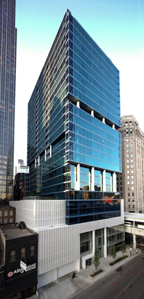 Opened in late summer 2009, The Lynd Company's 249-unit EnV luxury highrise in Chicago could be sold as early as next year.