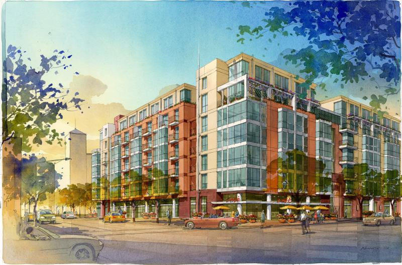 FRESH START: After the original City Walk project collapsed, Wood Partners reengineered the project as The Domain at Alta with a new name for a new group of renters.