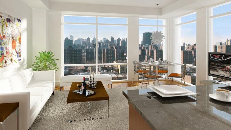 Change of Plans: 119th and Third, originally planned as condos, now offers 90 rental units with city views. Monthly rents range from $1,650 for a studio to $4,750 for a three-bedroom.