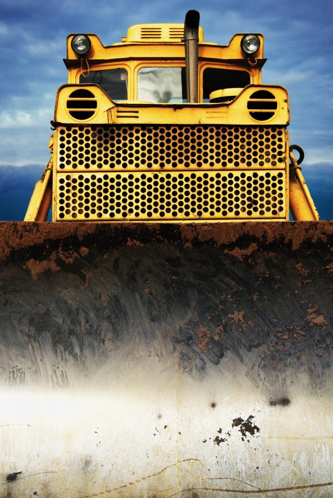 Front of bulldozer