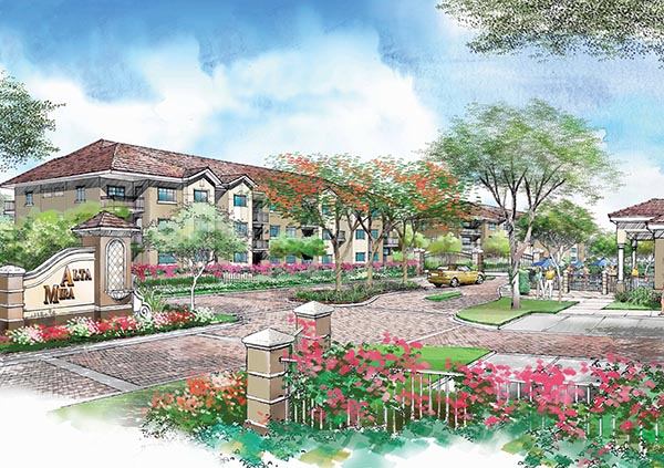 MARKET-RATE STAKE: Wood Partners recently scored a $26.8 million Sec. 221(d)(4) loan to build the 240-unit Alta Mira Apartments in Miami.