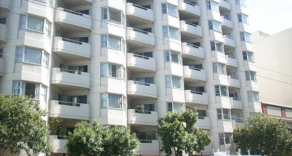HELPING HAND: The $73 million rehab of the 182-unit Woolf House, an affordable high-rise in San Francisco, was built with a $33.2 million FHA loan and $16.5 million in bonds through the California Housing Finance Agency.
