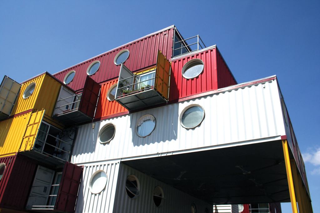 London-based developers Urban Space Management use shipping containers to create Container City, a 22-unit modular building.
