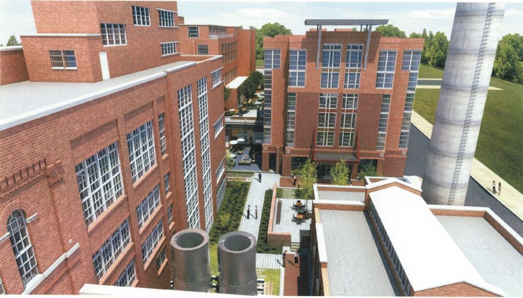 The team at Obrecht Commercial Real Estate worked to keep as much of the original architecture and design of the former Gunther Brewery as possible.
