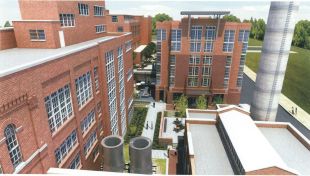 The team at Obrecht Commercial Real Estate worked to keep as much of the original architecture and design of the former Gunther Brewery as possible.