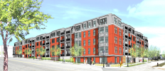 A rendering of The Cambric, a 55+ independent living project currently under construction in St. Paul, MN.