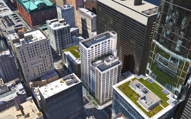 A rendering of the upcoming State Street redevelopment project.