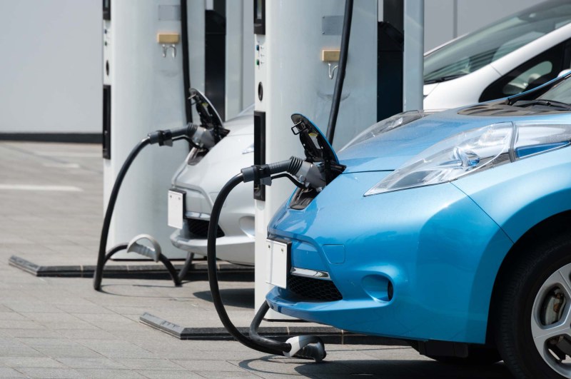 Electric cars charging