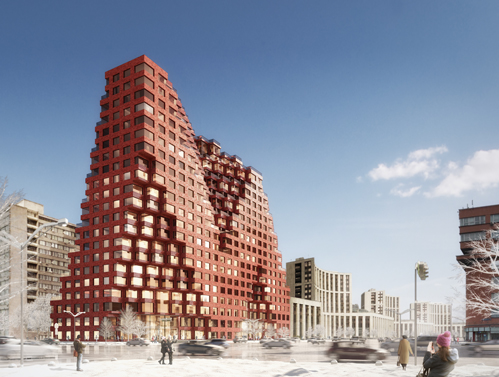 The Silhouette mixed-use community concept will contain approximately 305,000 square feet of luxury apartment space.