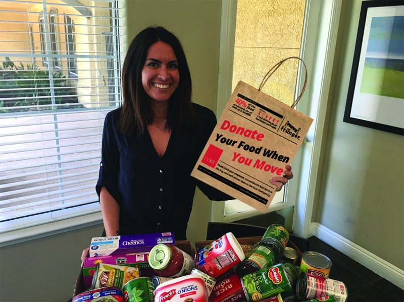 Oak Brook Apartments in Rancho Cordova, Calif., has collected 800 pounds of food in just one year.