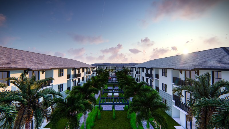 A rendering of the upcoming Natura Gardens community by Terra and New Valley.