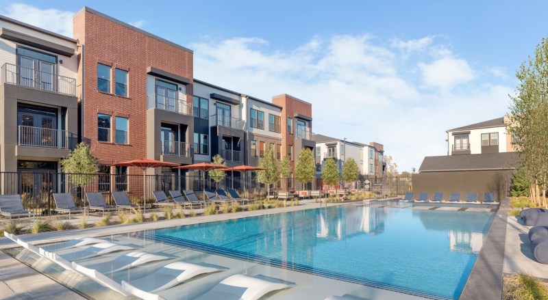Built this year, Norra in Lewisville, Texas, offers a low-density living environment, with only 13 units per acre.