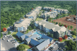 Altitude at Brooks will sit on 14 acres in the southeast quadrant of the Brooks campus in San Antonio.
