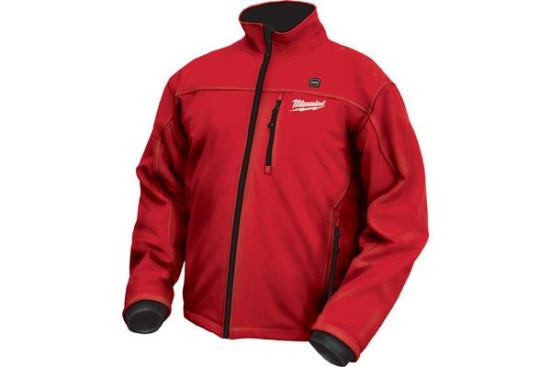 Milwaukee. Don’t just stuff your pockets with handwarmers. Keep yourself warm all over with the M12 Cordless Heated Jacket. Compatible with the entire line of M12 power tools, the heated jacket uses Red Lithium battery technology to warm the body and stimulate blood circulation in cold jobsite conditions. Hidden in a back pocket, the battery supplies up to six hours of continuous heat on a single charge. Three strategically placed carbon fiber heating zones are sewn into the jacket, which can be set to low, medium, or high with the touch of a button on the lapel. The heated jacket is also water and wind-resistant. 800.729.3878. 
www.milwaukeetool.com.