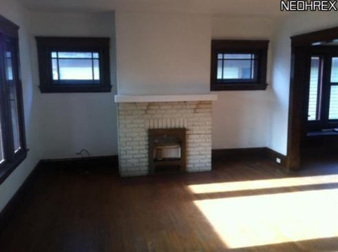 Multifamily homes are also renting for an affordable price in the Cleveland area. This&nbsp;one&nbsp;features a fireplace and is renting for $475/month.&nbsp;