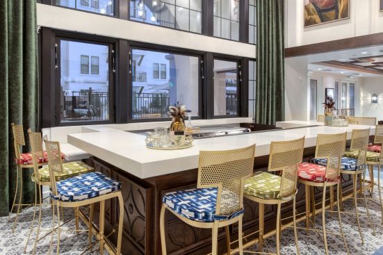 In Phoenix, the Cortland Biltmore features a full-service bar that provides a sense of community for residents craving social interaction, photo courtesy Cortland Biltmore