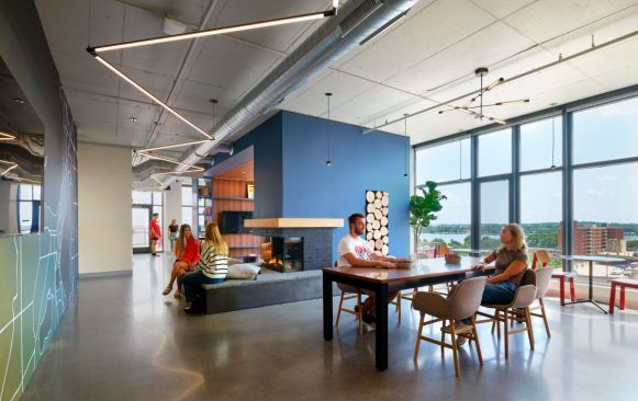 Chapter Madison at the University of Wisconsin-Madison provides a variety of settings for students to study, meet, and collaborate.