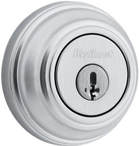 Kwikset's SmartKey technology allows owners to rekey their locks in less than 30 seconds without removing the lock from the door. The user inserts an existing key into the lock, gives it a quarter-turn clockwise, inserts the proprietary learning tool, removes the key, and inserts a new key. SmartKey is available for deadbolts, handlesets, levers, and knobs.