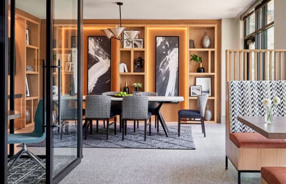 In Medway, Massachusetts, Hathon offers a private conference room and a coworking lounge, among other amenities.
