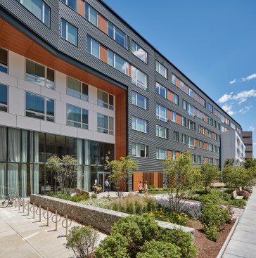 DiMella Shaffer designed Fuse Cambridge in Massachusetts with more bicycle parking than car storage.