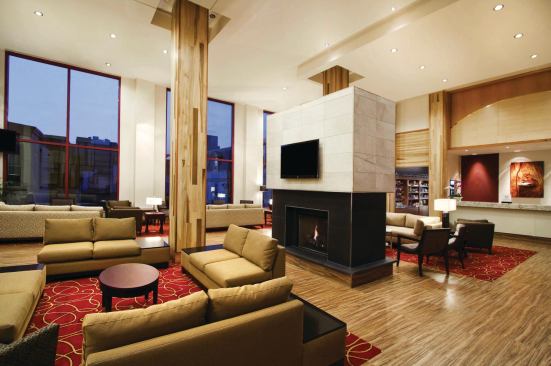 A look at the lobby of Homewood Suites by Hilton in University City in Philadelphia, Campus Apartments’ first venture into the extended-stay hotel market. 

