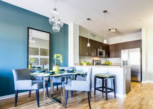 Open kitchen and dining layouts provide a comfortable living space for residents.&nbsp;